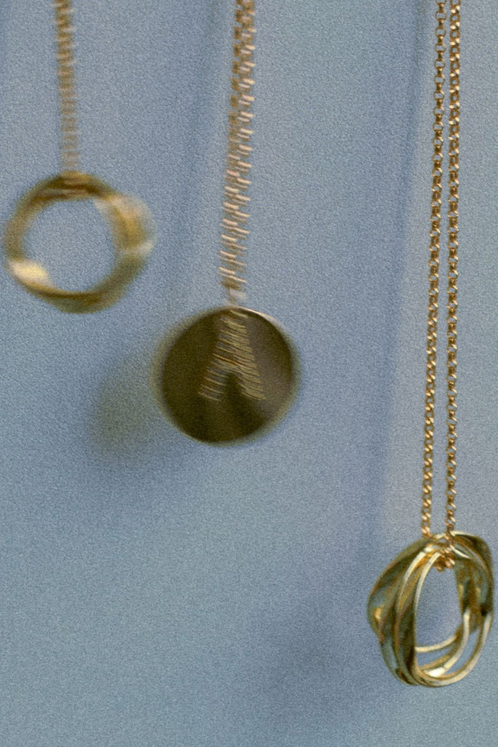 Medallion & Crystal Initial Necklace