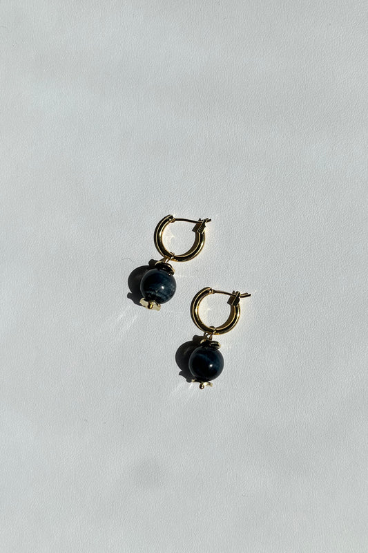 Blue Sphere Earrings